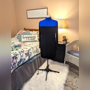Ann Taylor Royal Blue and black sweater dress